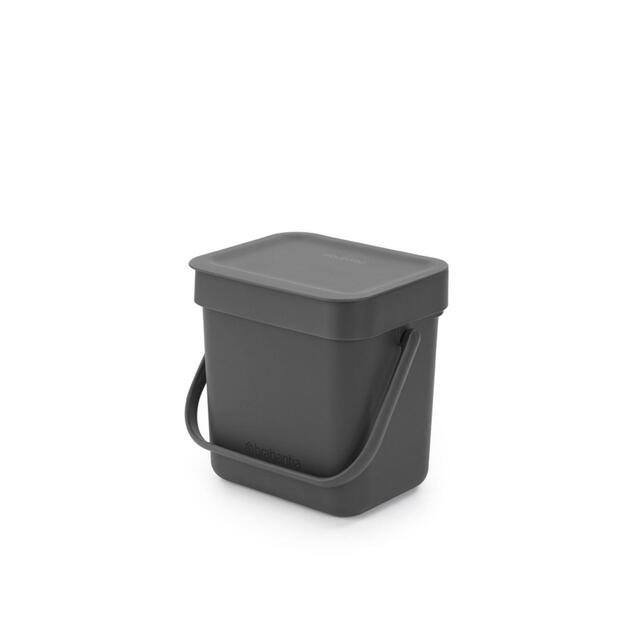 Brabantia 3 Litre Grey Sort & Go Waste Bin thumbnail 8