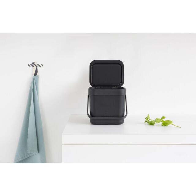 Brabantia 3 Litre Grey Sort & Go Waste Bin thumbnail 9