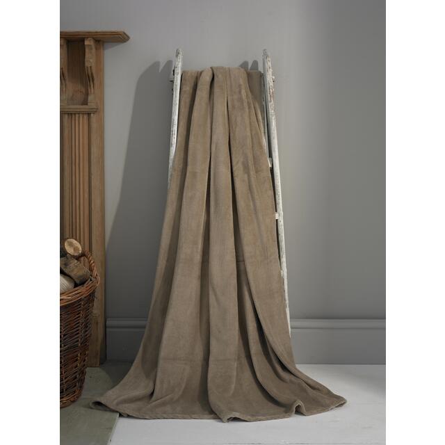 Deyongs Snuggle Touch Fleece Pebble Throw thumbnail 2