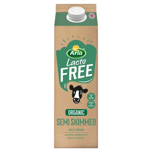 Arla LactoFREE Organic Semi Skimmed Milk Drink  thumbnail 2
