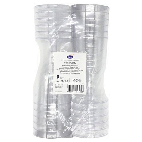 Transparent Plastic 150ml Wine Glasses thumbnail 3