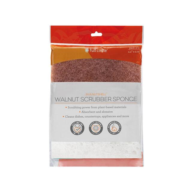 Full Circle Neat Nut Walnut Scour Pads, Pack Of 2 thumbnail 2