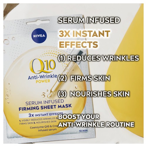 NIVEA Q10 Power Anti-Wrinkle Face Sheet Mask thumbnail 3