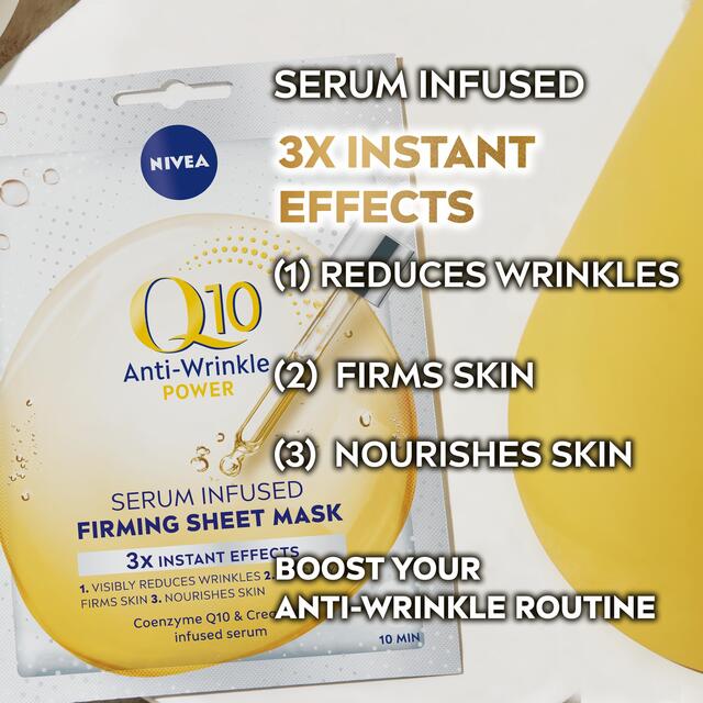 NIVEA Q10 Power Anti-Wrinkle Face Sheet Mask thumbnail 2