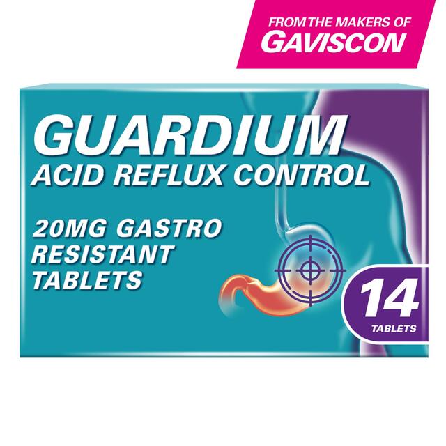 Guardium Acid Reflux Control Tabs Heartburn Indigestion thumbnail 2