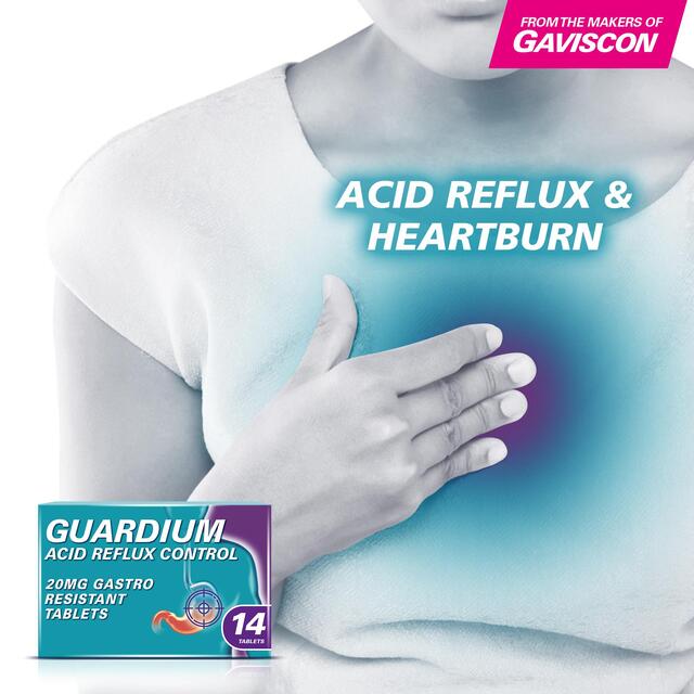Guardium Acid Reflux Control Tabs Heartburn Indigestion thumbnail 4