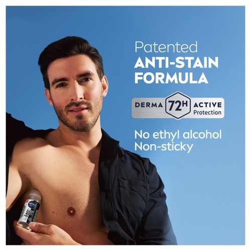 NIVEA MEN Black & White Original Anti-Perspirant Deodorant Roll-On thumbnail 4