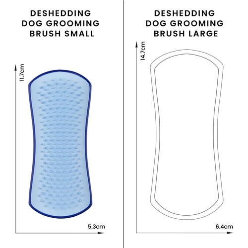 Pet Teezer De-shedding Dog Grooming Brush Small - Blue / Blue thumbnail 6