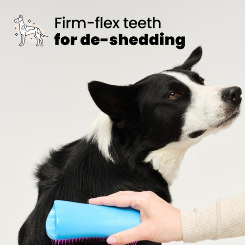 Pet Teezer De-shedding Dog Grooming Brush - Blue / Pink thumbnail 3