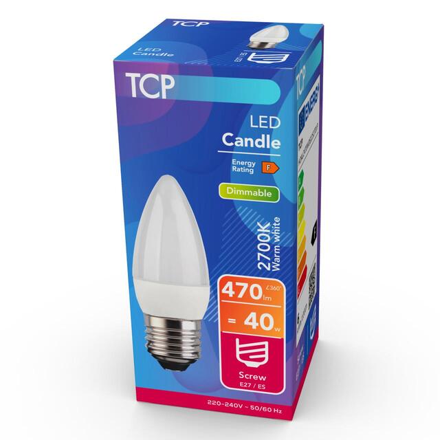 TCP Dimmable Candle Screw 40W Light Bulb thumbnail 2