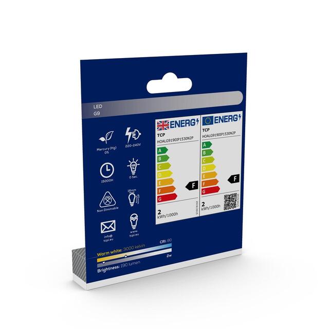 TCP Halogen G9 20W Light Bulbs thumbnail 3