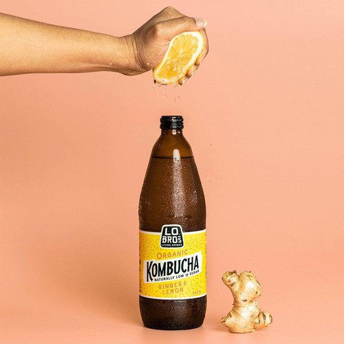 Lo Bros Low Sugar Ginger & Lemon Kombucha thumbnail 3