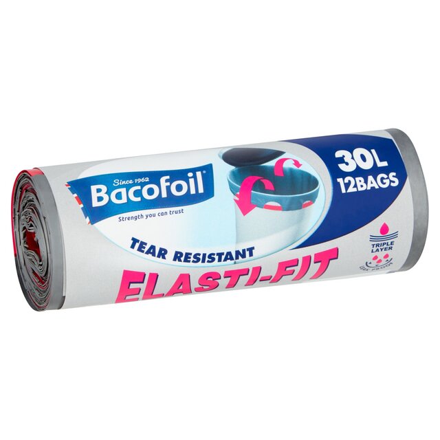 Bacofoil Elasti-Fit Bin Bags 30L thumbnail 3