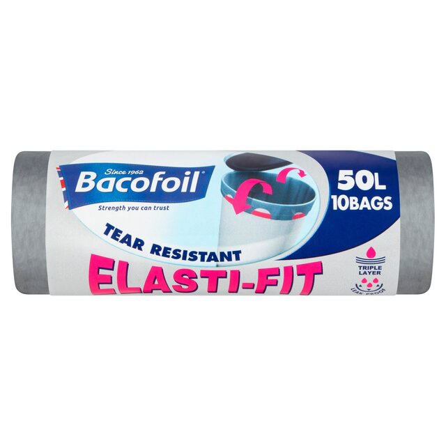 Bacofoil Elasti-Fit Bin Bags 50L thumbnail 2