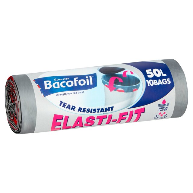 Bacofoil Elasti-Fit Bin Bags 50L thumbnail 3