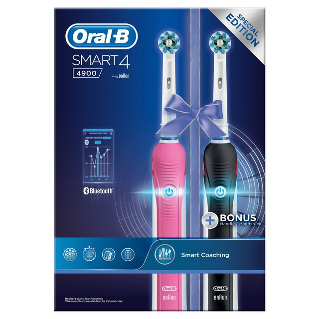 Oral B Smart 4 Electric Toothbrush Pro 4900 Duo thumbnail 2