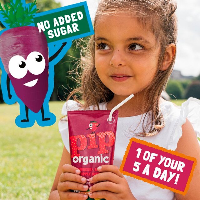 Pip Organic Kids Strawberry, Banana & Purple Carrot Smoothie Cartons thumbnail 5