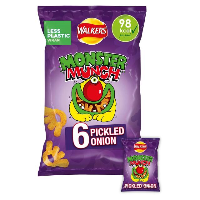 Walkers Monster Munch Pickled Onion Multipack Snacks