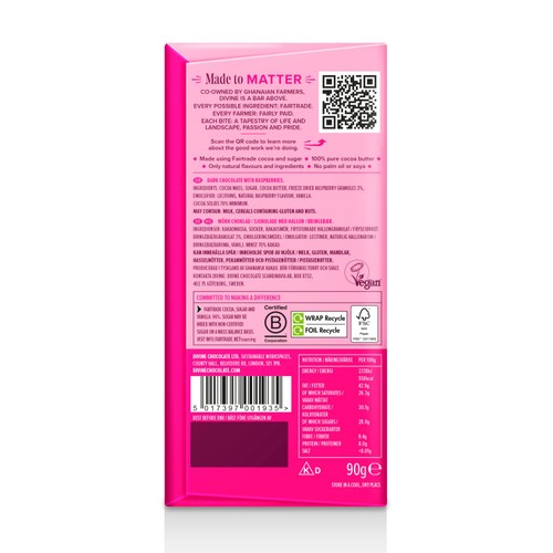 Divine 70% Dark Chocolate with Raspberry thumbnail 7