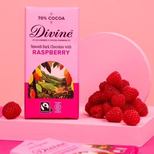 Divine 70% Dark Chocolate with Raspberry thumbnail 8