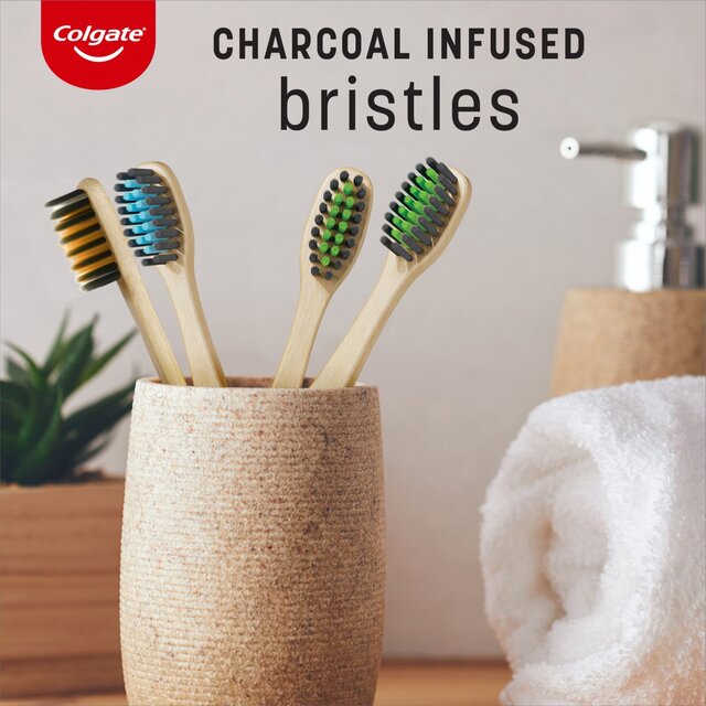 Colgate Bamboo Charcoal Soft Manual Toothbrush thumbnail 6