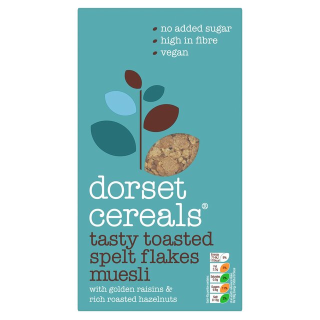 Dorset Cereals Tasty Toasted Spelt Flakes Muesli No Added Sugar Cereal thumbnail 2