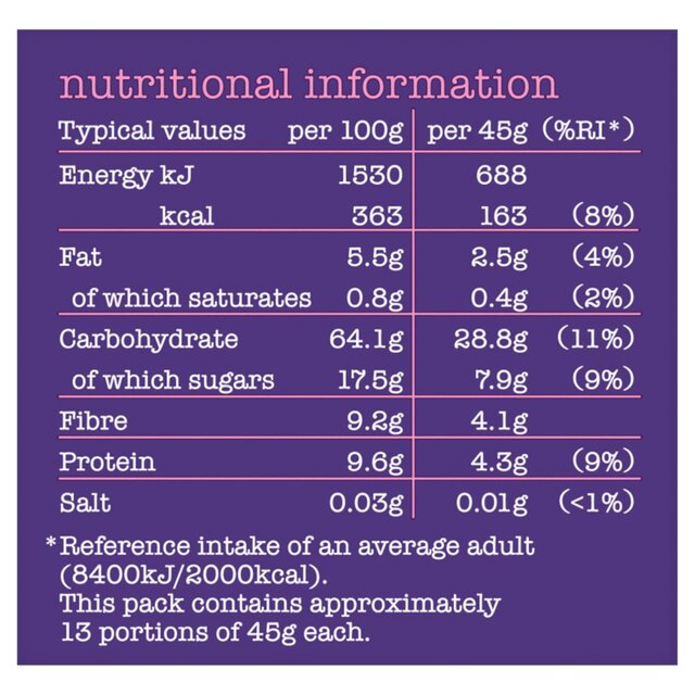 Dorset Cereals Luscious Berry&Cherry Muesli No Added Sugar Breakfast Cereal thumbnail 11