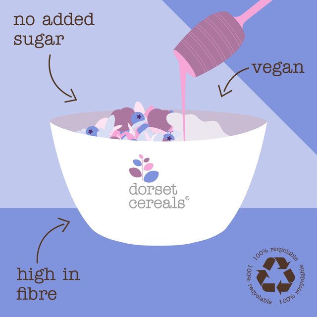 Dorset Cereals Luscious Berry&Cherry Muesli No Added Sugar Breakfast Cereal thumbnail 7