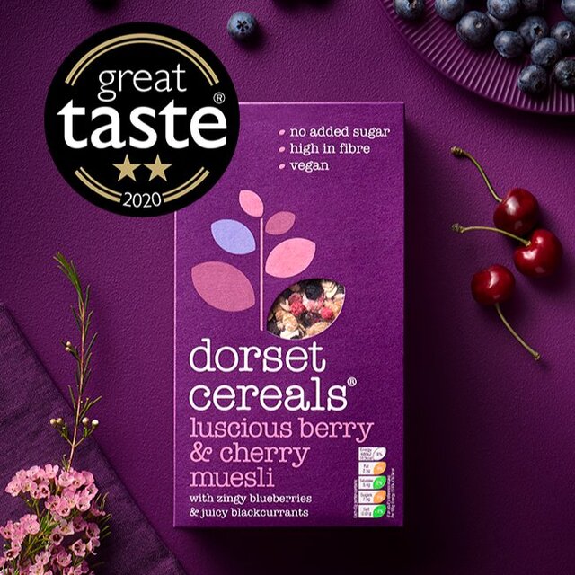 Dorset Cereals Luscious Berry&Cherry Muesli No Added Sugar Breakfast Cereal thumbnail 9