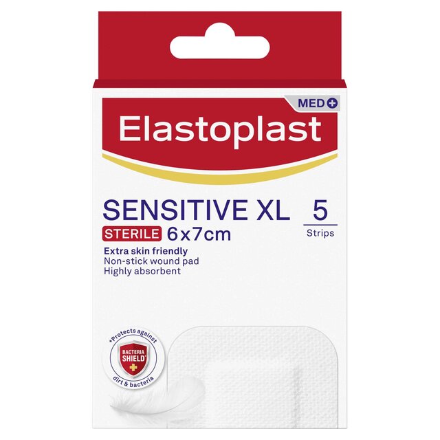 Elastoplast XL Sensitive Dressing Plasters 5s
