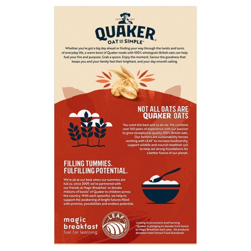 Quaker Oat So Simple Sweet Cinnamon Porridge Sachets Cereal thumbnail 2