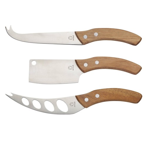 Artesa Cheese Knives with Acacia Wood Handles