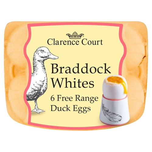 Clarence Court Free Range White Duck Eggs