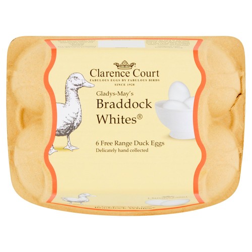 Clarence Court Braddock White 6 Free Range Duck Eggs thumbnail 2
