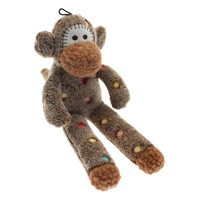 Little Rascals Sock Monkey Puppy Toy thumbnail 3