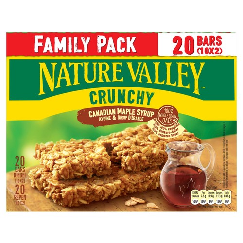 Nature Valley Crunchy Maple Syrup Cereal Bars Family Size