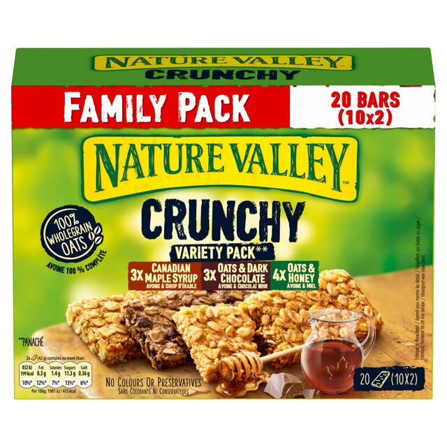 Nature Valley Crunchy Variety Pack Cereal Bars Family Size thumbnail 3