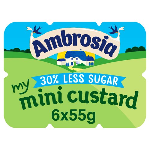 Ambrosia Mini Reduced Sugar Custard Dessert Snack Pots thumbnail 2