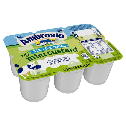 Ambrosia Mini Reduced Sugar Custard Dessert Snack Pots thumbnail 4
