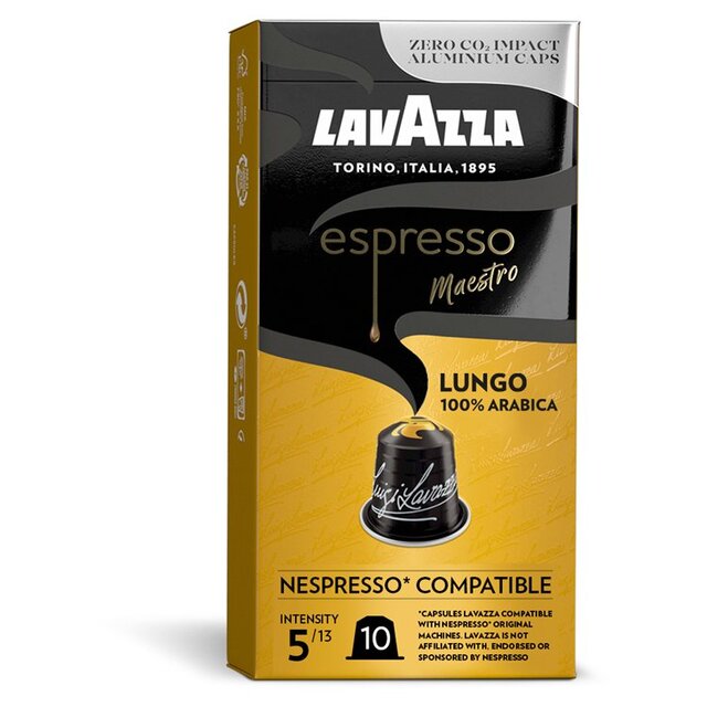 Lavazza Espresso Lungo Aluminium Nespresso Compatible Capsules
