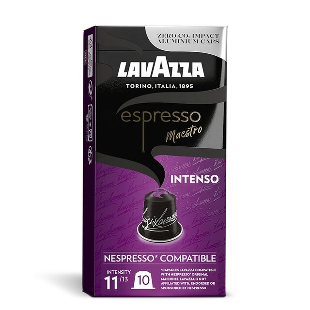 Lavazza Espresso Intenso Aluminium Nespresso Compatible Capsules