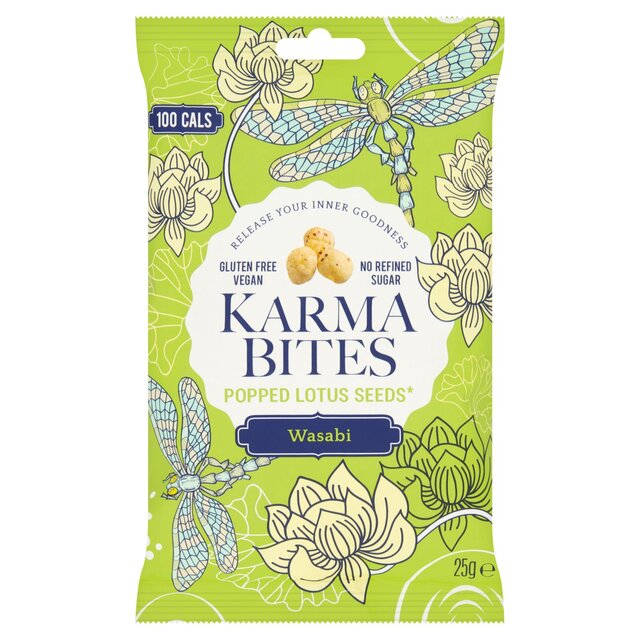 Karma Bites Popped Lotus Seeds Wasabi
