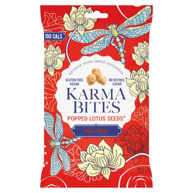 Karma Bites Popped Lotus Seeds Peri-Peri