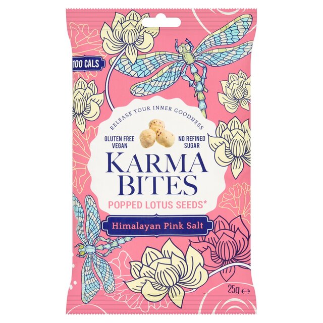 Karma Bites Popped Lotus Seeds Himalayan Pink Salt