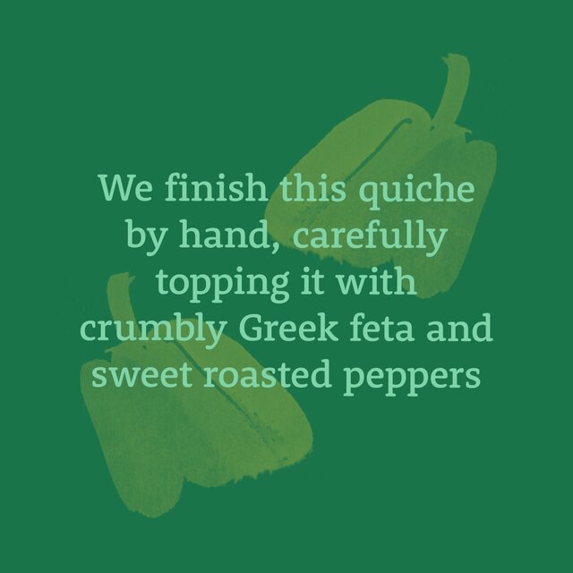 Higgidy Spinach, Greek Feta & Roasted Red Pepper Quiche thumbnail 3