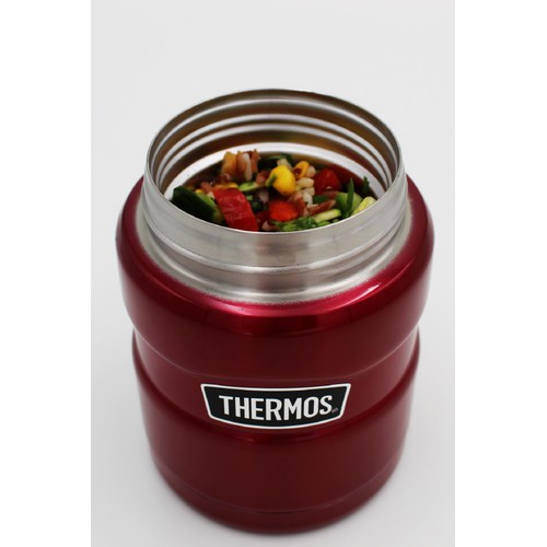 Thermos Stainless King Food Flask, Red 710ml thumbnail 3