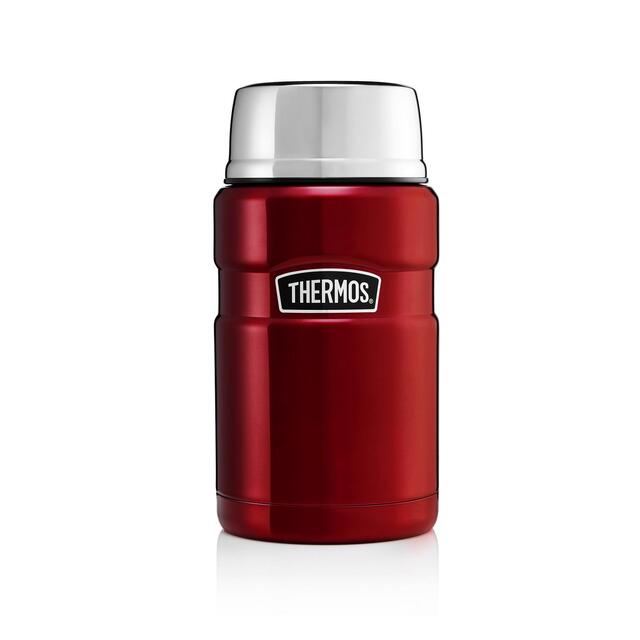 Thermos Stainless King Food Flask, Red 710ml thumbnail 2
