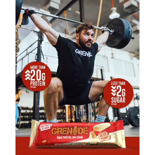 Grenade White Chocolate Salted Peanut Protein Bar thumbnail 4