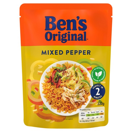 Ben's Original Mixed Pepper Microwave Rice thumbnail 2