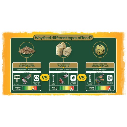 Peckish Extra Goodness Suet Nuggets For Wild Birds thumbnail 5
